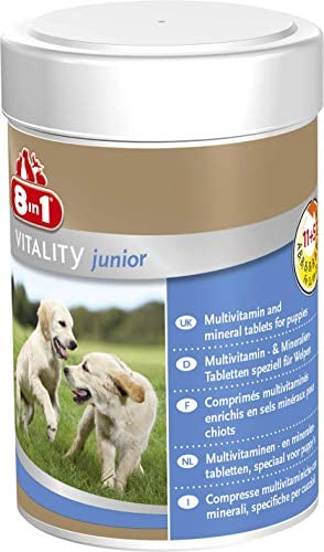 8in1 Multivitamin Tabletten Puppy - zur Nahrungsergänzung bei Welpen, 1 Dose (100 Tabletten)