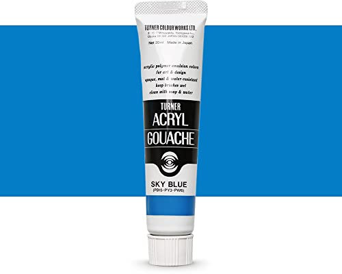 20ml Turner Acrylic Gouache Sky Blue 51