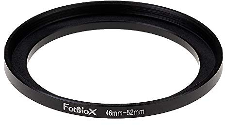 Fotodiox Metal Step Up Ring Filter Adapter, Anodized Black Aluminum 46mm-52mm, 46-52 mm