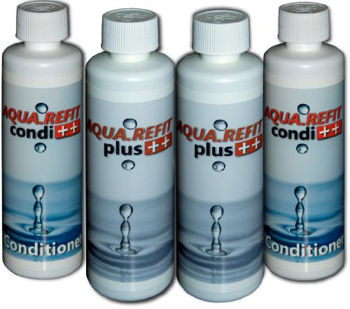 2X Aqua.REFIT condi 250 ml + 2X AQUA.REFIT plus 250 ml - Flüssigkonzentrat zur regelmäßigen und Intensiv-Behandlung von Wasserbetten - Conditioner