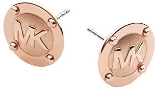 Michael Kors Gold-Tone Stud Earrings for Women; Stainless Steel Earrings; Jewelry for Women, Metal