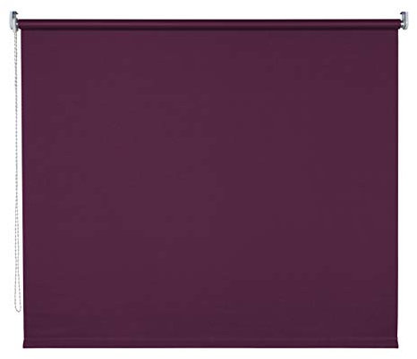 Tageslichtrollo Seitenzugrollo Kettenzugrollo Rollo Vorhang lichtdurchlässig Blickdicht Farbe Brombeere Breite 60-200 cm Sonnenschutz Sichtschutz Montage Wand und Decke (140 x 180 cm)