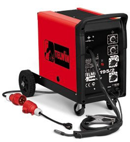 TELWIN SALDATRICE A FILO ELETTRONICA FLUX MIG-MAG 400V TELMIG 195/2 TURBO 821069