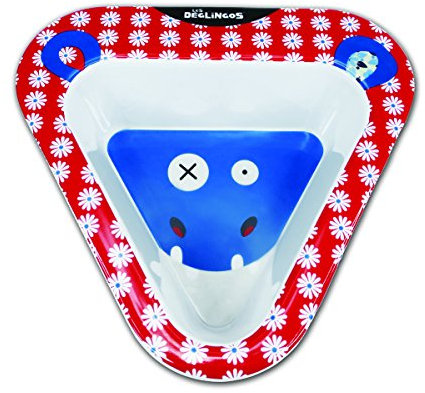 Les Déglingos 55217 Melamin-Schale Hippipos das Nilpferd, 15 x 14 cm