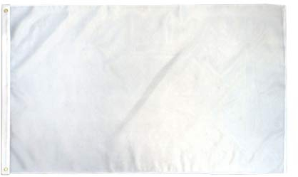 AZ FLAG Bandiera COMMISSARIO di Pista Bianca 90x60cm - Bandiera COMMISSARIO di Percorso 60 x 90 cm