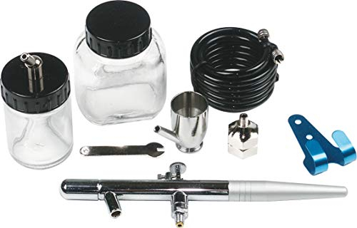 Aircraft Air-Brush-Set AS (Farbbehälter, Anschlussschlauch, Pistolenhalter, Anschlussnippel, Gabelschlüssel), 2101050