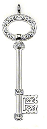 THOMAS SABO Damen-Anhänger Schlüssel 925 Silber Zirkonia weiß - PE400-051-14
