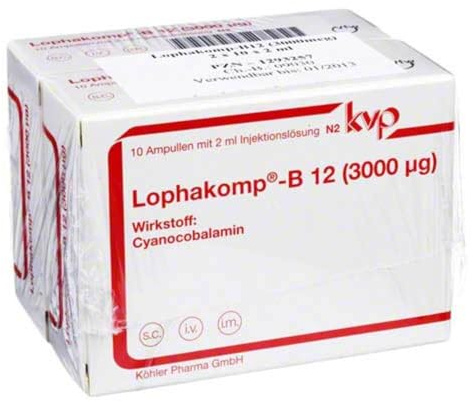 LOPHAKOMP B12 3.000 µg Injektionslösung 20X2 ml