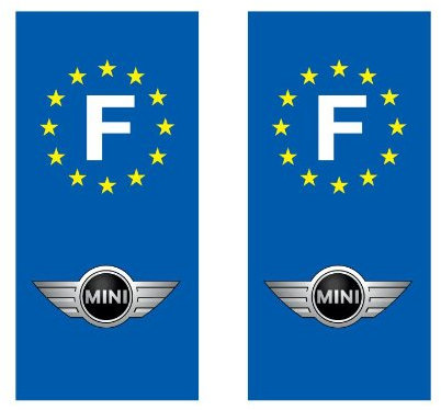 Aufkleber auto, mit Marken-Kennzeichen des Herstellers, Mini