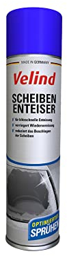 VELIND Aerosol Scheibenenteiser Spray zum Enteisen von Autoscheiben, Enteiserspray, Enteiser Spray enteist im Winter Scheiben, Spiegel und Scheinwerfer, 400ml Spraydose