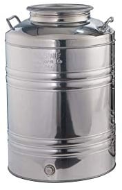 LA NUOVA SANSONE Fût INOX pour Huile Liquide Alimentaire SERTI 30L