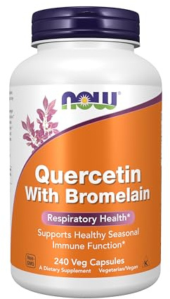 NOW Foods Supplements, Quercetin with Bromelain, Balanced Immune System*, 240 Veg Capsules