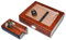 Lifestyle-Ambiente Kristallglas Wurzelholz Finish Humidor-Set V-240