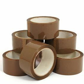 36x Brown Buff Parcel Packing Tape - 48mm x 66m