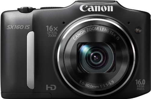 Canon PowerShot SX160 is Digitalkamera (16 MP, 16-Fach Opt. Zoom, 7,5cm (3 Zoll) LCD) schwarz