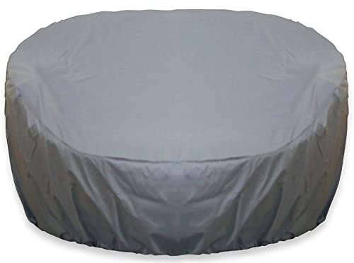 Abdeckplane Abdeckung Sonneninsel Schutzhülle Oval 235cm Anthrazit Premium WASSERDICHT Liegeinsel Liege Abdeckplane Abdeckung Plane Rattan Garten Möbel Haube Hülle