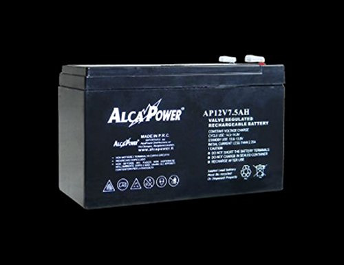 Batteria al PIOMBO 12V - 7,5 AH ricaricabile ermetica, dotata di Faston T2