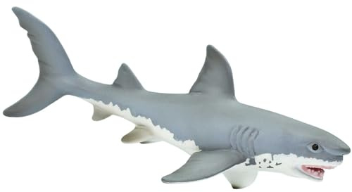 Safari Ltd. Great White Shark Figurine - Detailed 7 Plastic Model Figure - Fun Educational Play Toy for Boys, Girls & Kids Ages 3+