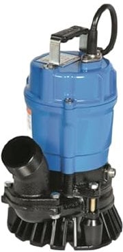 Tsurumi Pump HS2.4S Submersible Trash Pump with Agitator 1/2 HP 115V 2 in Discharge Ideal for dewatering Applications with Sand, Solids, and Other Debris | 39 GPM / 2340 GPH