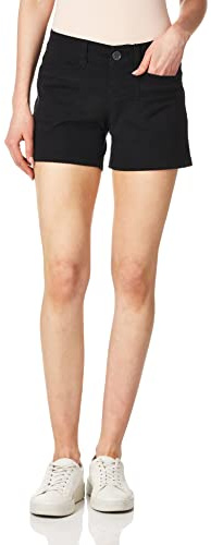 UNIONBAY womens Darcy Stretch 5 Inseam Casual Shorts, Black, 3 US