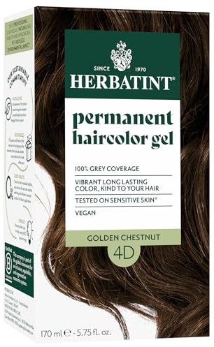 Herbatint Golden Chestnut Hair Colour 4D 150ml X 2 (Pack of 2)