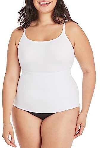Maidenform Damen Fat Free Dressing Camisole Top, Weiß, 36 (Herstellergröße: M)