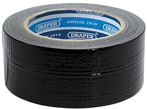 Draper 49432 Duct Tape Roll, 33m x 50mm, Black