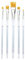 Royal and Langnickel Aqualon Wisp Flat Brush Set (Pack of 5)