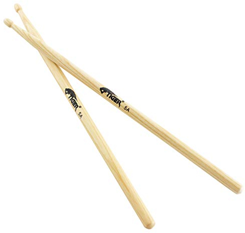 Tiger TDA77-5A Schlagzeugstöcke mit Holzspitze - Hickory - 5A