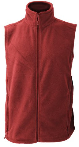 Jerzees Colour Fleece Gilet Jacket/Bodywarmer (XS) (Classic Red)