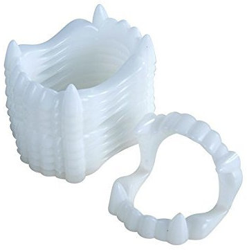 PtitC Dentier de Vampire Blanc Lot de 10