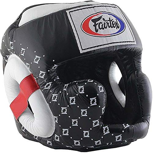 Fairtex Casque de protection Super Sparring HG10, noir/blanc, XL