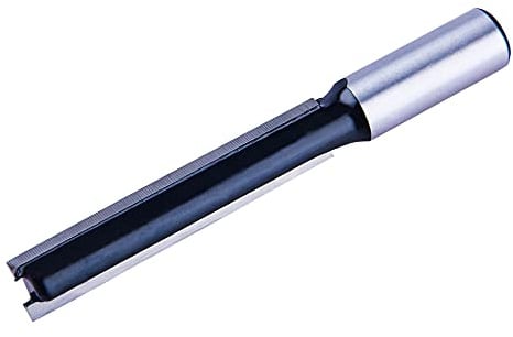 Amtech - Router bit, Twin-Flute Straight, Clean Flat Finish, 1/2 Shank for Stable cuts in Hardwood/softwood, 12.7mm x 63mm