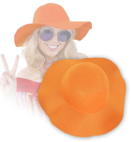 NEU Hut Wollfilz Schlapphut, 1 Stk. orange