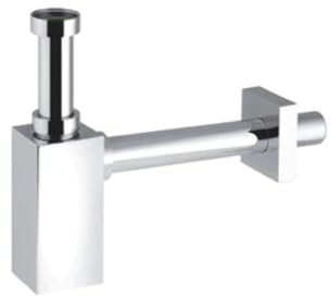 Sifone Piquadrato per lavabo in abs 11/4x32x250mm