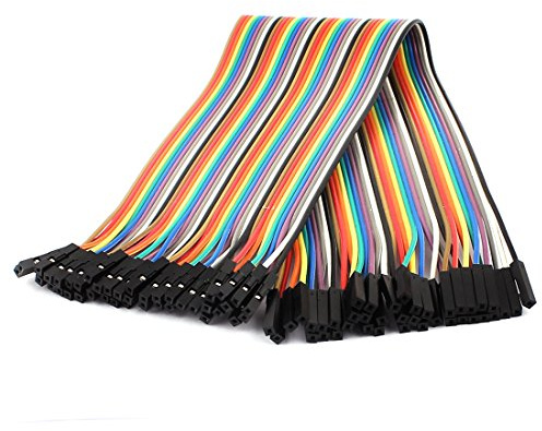 sourcing map 40 Pcs 30cm Female to Female 2.54mm Jumper Wire Cable
