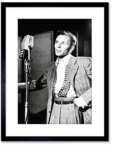 Wee Blue Coo VINTAGE PHOTO SINGER FRANK SINATRA NEW YORK FRAMED ART PRINT POSTER F97X12437
