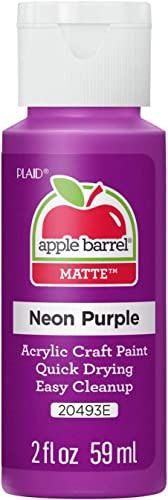 Plaid Enterprises Acrylic Paint, Neon Purple, 59.1 ml (Pack of 1)
