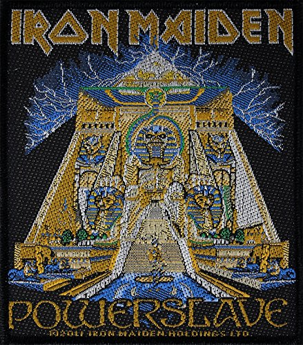 IRON MAIDEN Aufnäher POWERSLAVE Patch gewebt 9 x 10 cm
