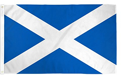 AZ FLAG - Drapeau Ecosse - 90x60 cm - Drapeau Écossais 100% Polyester Avec Oeillets Métalliques Intégrés - Pavillon 50 g