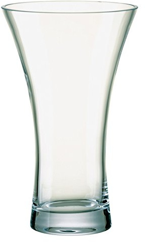 Dornberger - Waisted Glass Vase For Flowers - Small Flower Vase - 25cm (10'') Tall- Clear Glass Vase - Mouth Blown - Elegant Vase For Flowers - Vases & Bowls Range