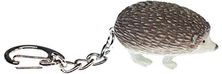 Miniblings Igel Garten Stacheln Schlüsselanhänger - Handmade Modeschmuck I Anhänger Schlüsselring Schlüsselband Keyring - Igel Garten Stacheln