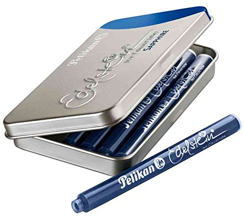 'Pelikan Set Multifunktionsboxen 6 Patronen langen Edelstein Ink Topaz Blau Türkis