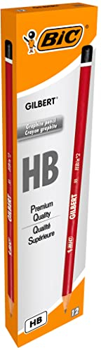 BIC 857600 Gilbert Bleistifte – HB, Box mit 12 Stück