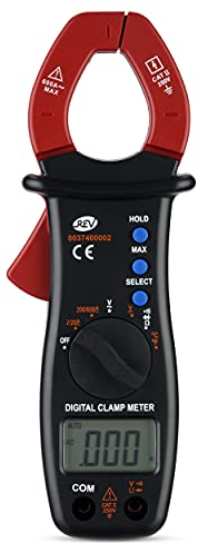 REV Zangen-Amperemeter, (Max. 1000°C, 250V, 600A, 20M Ohm), rot-grau