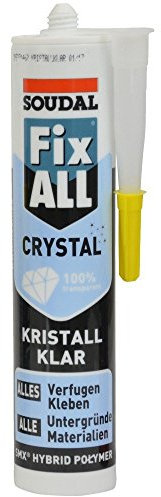 Soudal Fix All Crystal Lot de 6 cartouches de colle et d'étanchéité Transparent 290 ml