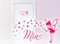 Grandora Wandtattoo Wunschnamen + Fee und Sterne I pink (BxH) 36 x 19 cm I Türaufkleber Kinderzimmer Sticker Aufkleber Wandaufkleber Wandsticker W808
