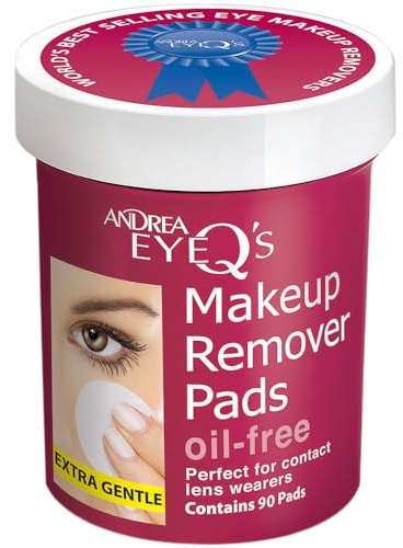 Andrea Eye Q's Oilfree Eye Makeup Remover Pads, 65 Count