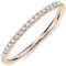 PAVOI Anello Eternity impilabile in zirconi d'Argento Placcato Oro Rosa 14 carati AAAAA CZ - Misura 7 da Donna