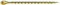 SPAX Universalschraube, 2,5 x 12 mm, 1000 Stück, Kreuzschlitz Z1, Senkkopf, Vollgewinde, 4CUT, YELLOX A2L, 1081020250125